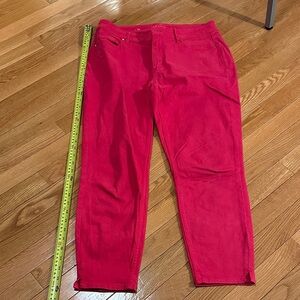 WHBM Bright Pink Women's Cropped Jeans